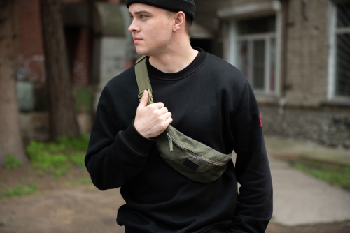 Сумка Ningo Олива-меланж