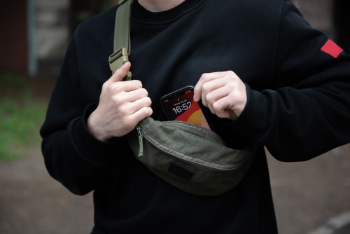 Сумка Ningo Олива-меланж