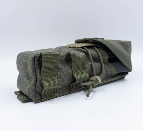 Подсумок 2АК закрытый "Лес" с перегородкой Олива